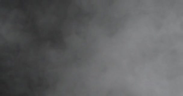 Niebla Blanca Humo Fondo Del Espacio Copia Oscura Cámara Lenta — Vídeo de stock