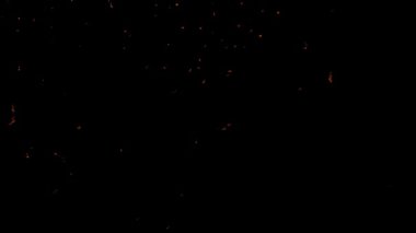 Gerçekçi Zemin Ateşi Yüksek Kaliteli Alev Görüntüleri, yanan ateş, kırmızı ateş, ağır çekimde siyah arka planda yanan ateş, 4K görüntü,
