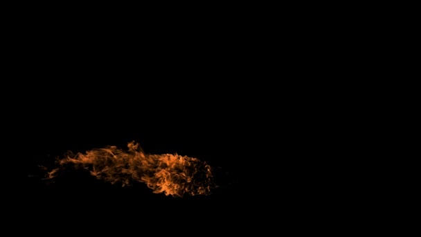 Realistické Pozemní Požár Vysoce Kvalitní Plamen Záběry Hořící Oheň Červený — Stock video
