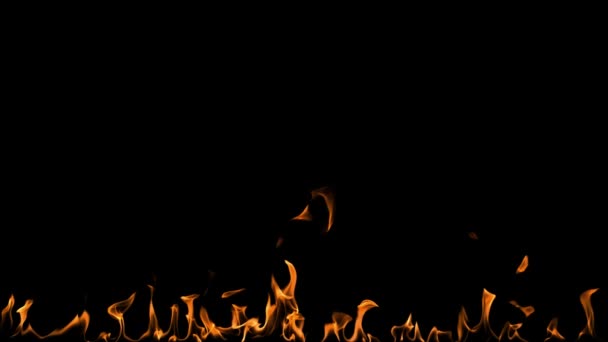 Gerçekçi Zemin Ateşi Yüksek Kaliteli Alev Görüntüleri Yanan Ateş Kırmızı — Stok video