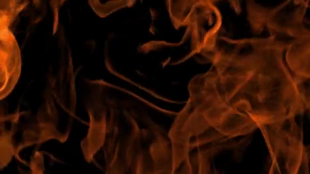 Realistyczny Ogień Gruntowy Wysokiej Jakości Materiał Płomieniowy Palący Ogień Czerwony — Wideo stockowe