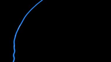 Yavaş çekimde atılmış boya sıçraması, siyah üzerine izole edilmiş sıvı (4K)