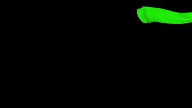 Yavaş çekimde atılmış boya sıçraması, siyah üzerine izole edilmiş sıvı (4K)