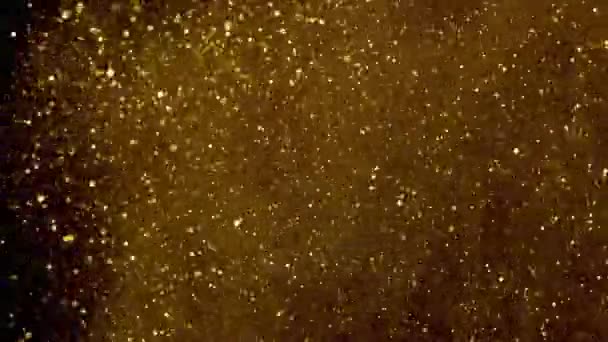 Блеск Взрыва Замедленной Съемке Bokeh Фон Блестящими Размытыми Блесками Пыли — стоковое видео