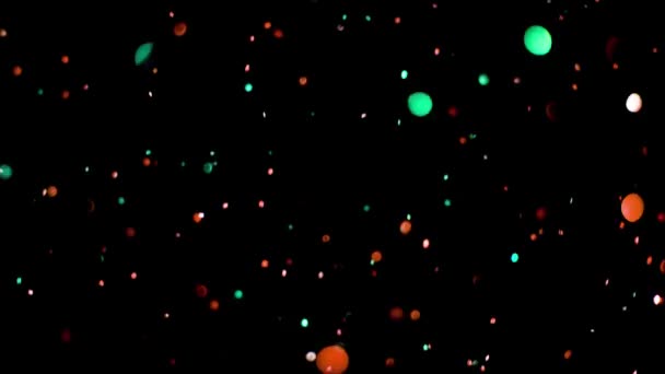 Glitter Explosion Slow Motion Bokeh Background Shining Defocus Blurred Sparkles — Stock Video