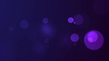 4k soyut animasyon. Arka planda bulanık ışıklar var. Işık çemberlerinin kusursuz döngü animasyonu