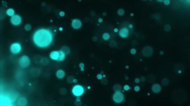 4k soyut animasyon. Arka planda bulanık ışıklar var. Işık çemberlerinin kusursuz döngü animasyonu