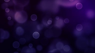 4k soyut animasyon. Arka planda bulanık ışıklar var. Işık çemberlerinin kusursuz döngü animasyonu