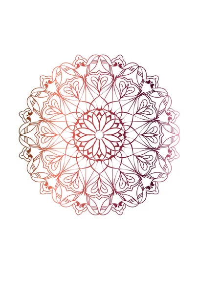 Patrón Mandala Ornamento Redondo Ilustración Vectorial — Archivo Imágenes Vectoriales