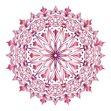 Renkli mandala şablon tasarımı 