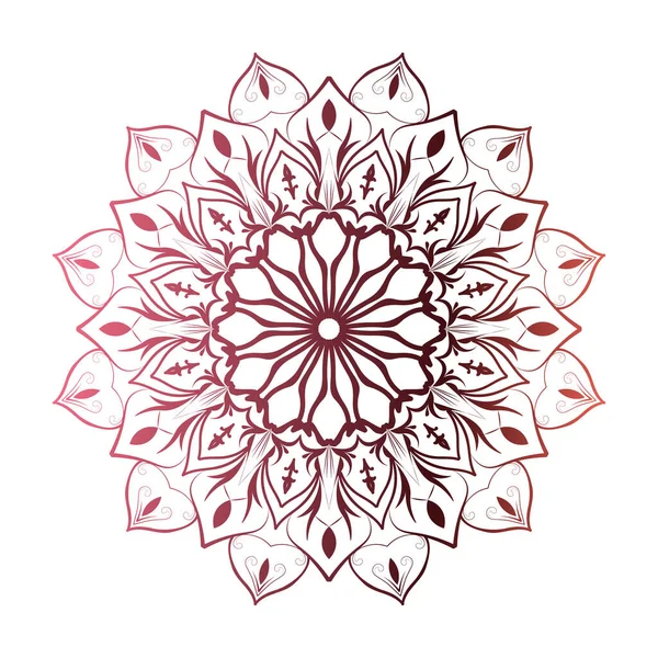 Gyönyörű Mandala Sablon Tervezés — Stock Vector
