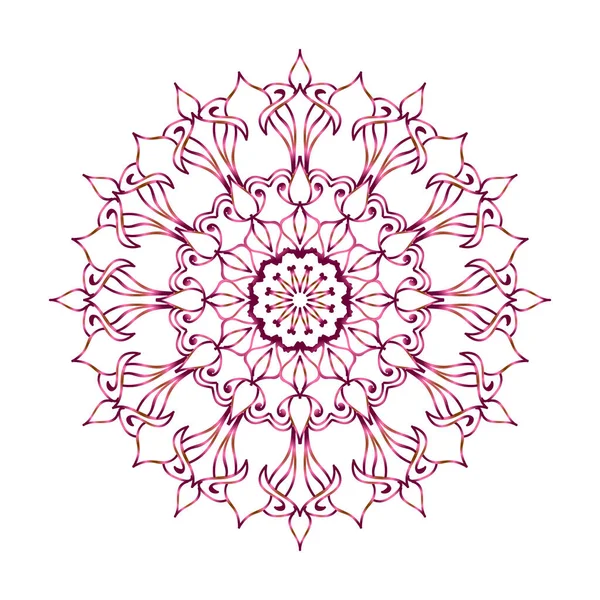 Diseño Plantilla Mandala Ornamental — Archivo Imágenes Vectoriales