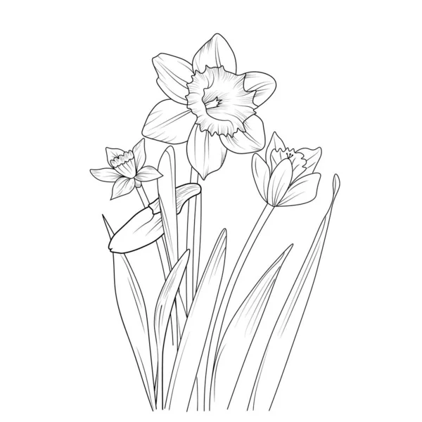 Vektor Illustration Von Schönen Frühlingsblumen — Stockvektor