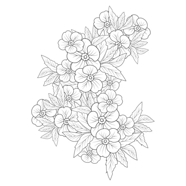 depositphotos 637069850 stock illustration monochrome hand drawing beautiful peony