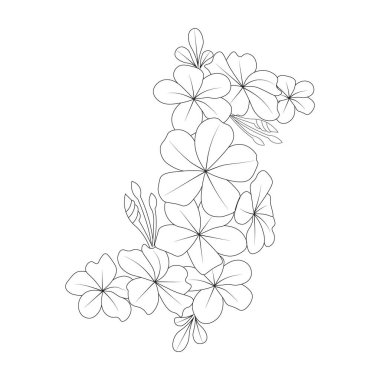 beautiful flowers of spring, vector illustration