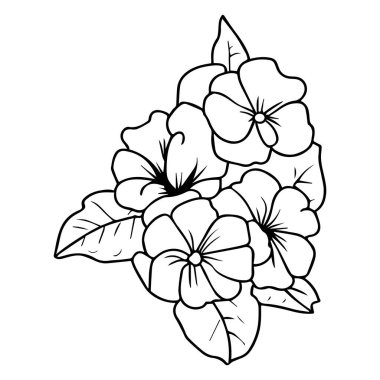 Yaprak simgesi olan çiçek