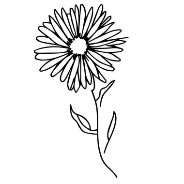 Beyaz arkaplanda yaprak ikonu, çizgi stili, vektör illüstrasyonu, küçük basit paskalya çiçeği dövmesi, minimalist basit paskalya çiçeği dövmesi, Başak Eylül dövmesi, Paskalya Başağı Eylül çiçeği dövmesi, Başak burcu doğum çiçeği