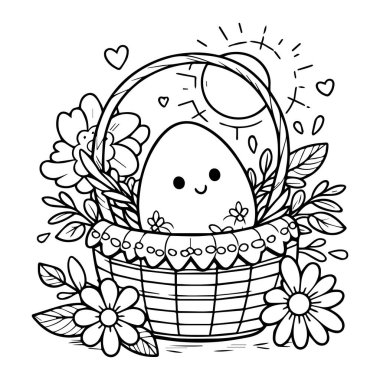 Yumurta kaynaklı Bahçe Tavşanı basılabilir Paskalya boyama sayfaları pdf Bloom Renkleri Harikalar basılabilir paskalya yumurtası boyama sayfaları yetişkinler için ayrıntılı paskalya yumurtası boyama sayfaları çiçek ve sepet boyama sayfaları