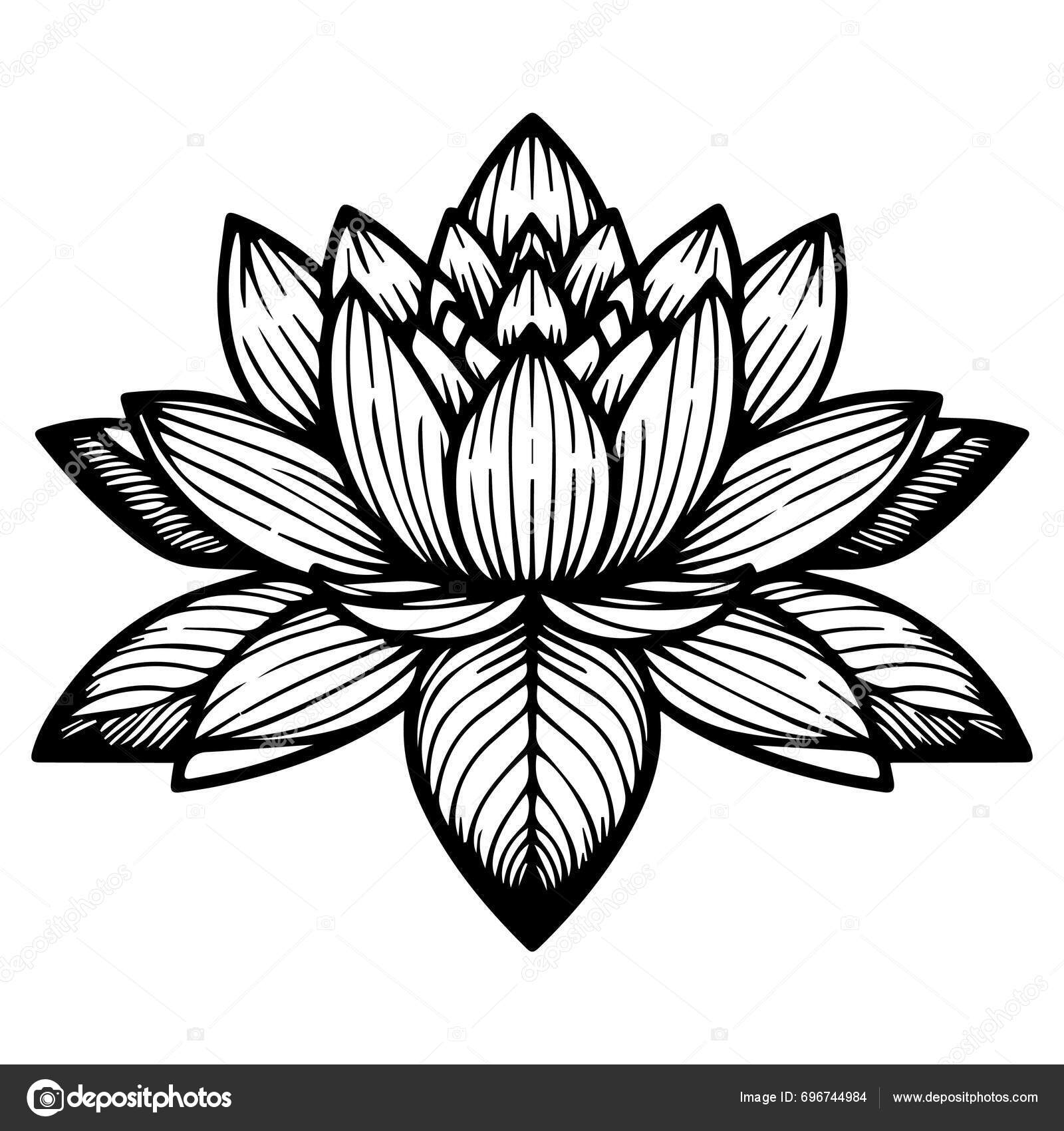 Traditional Japanese Flower Tattoo - Katana Tattoo, image size:1600x1700