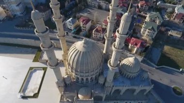 Bakü 'nün merkezindeki kutsal bakire Meryem' in varsayımının havadan görünüşü, Azerbaijan.