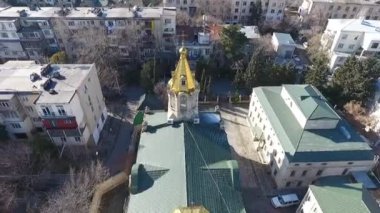 Kilisenin hava manzarası, baku. azerbaijan