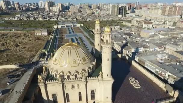 Vista Aérea Ciudad Capital Azerbaiyán — Vídeo de stock