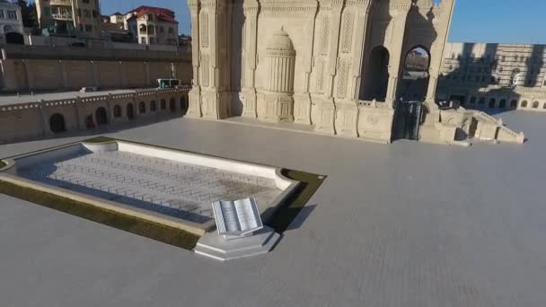 Pandangan Drone Udara Masjid Baku Azerbaijan — Stok Video