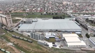 Bakü şehrinin hava manzarası, Azerbaycan