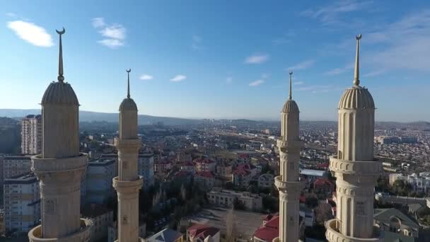 Pandangan Udara Kota Baku Azerbaijan — Stok Video
