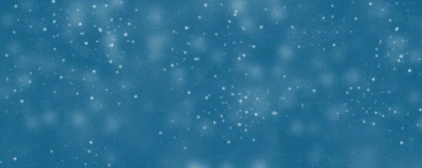 Зимний Синий Фон Снегопадом — стоковое фото