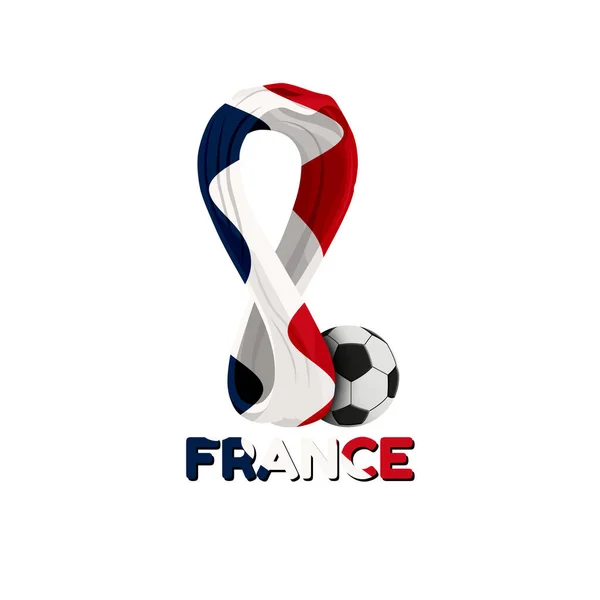 Coupe Monde Qatar 2022 Drapeau France — Image vectorielle
