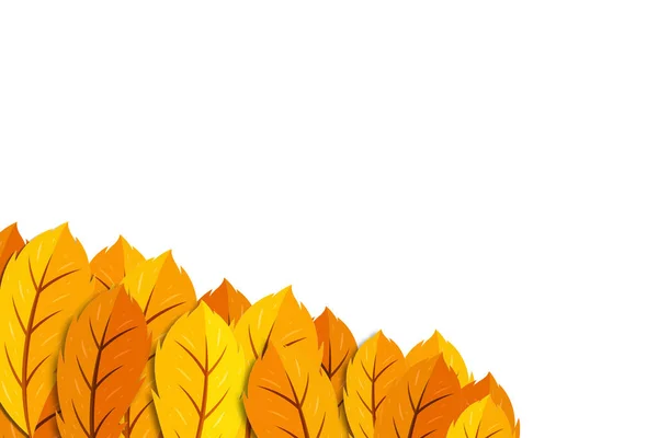 낙엽이 떨어진다 가을에는 떨어지고 바람에 흔들리는 포플러 흐릿하게 다닙니다 디자인 — 스톡 벡터