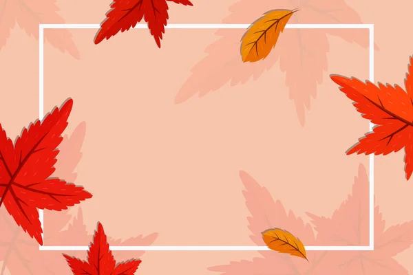 Autumn Falling Leaves Autumnal Foliage Fall Poplar Leaf Flying Wind — Stock Vector