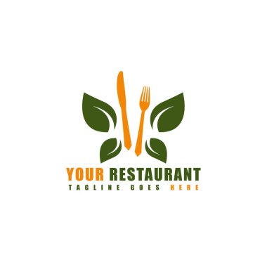 Gıda logosu şablon restoranı