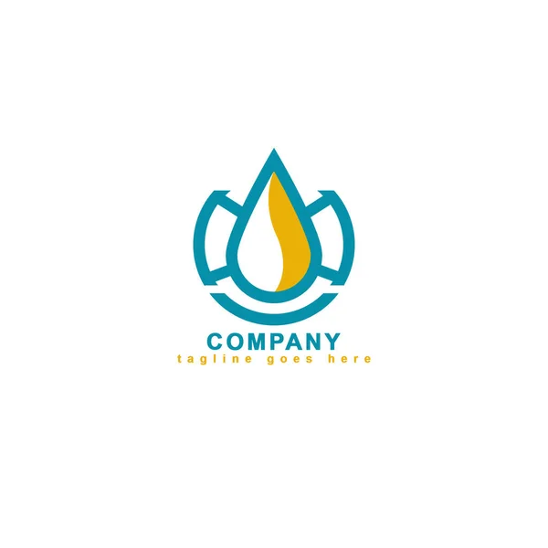 ガソリンディーゼル燃料および潤滑油会社のためのロゴ — ストックベクタ