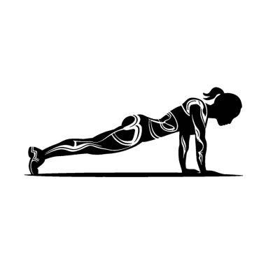 Vektör Minimalist fitness logosu