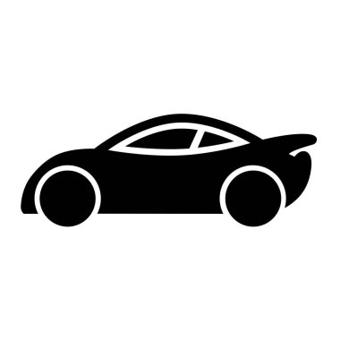 Modern minimalist araba monokrom logosu