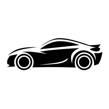 Modern minimalist araba monokrom logosu