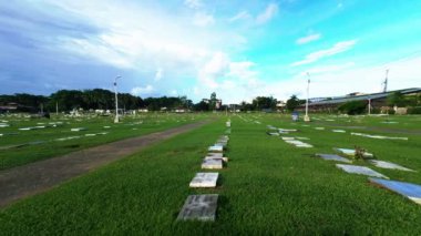 Anıt parka giden yol. Yüksek kalite 4k görüntü