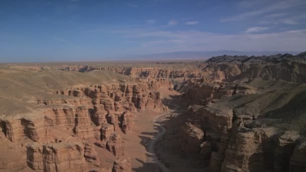 Charyn Canyon Parque Nacional Charyn Cazaquistão — Vídeo de Stock