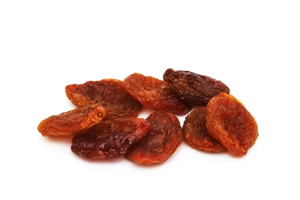Dried Fruits White Background Shallow Depth Field — Stock Photo, Image