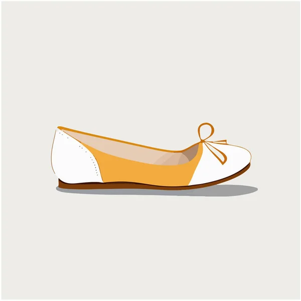 Sapatos Desenhos Animados Fundo Branco Ilustração Vetorial — Vetor de Stock