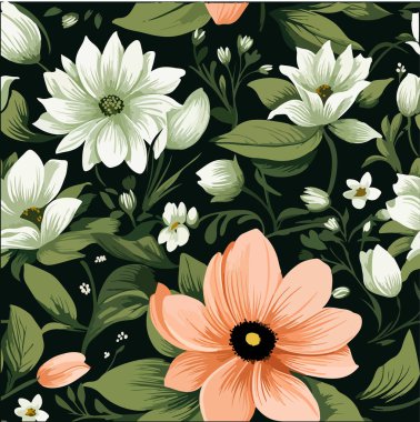 Beyaz arka planda izole edilmiş çiçek etiketleri. Yazdırma için vektör illüstrasyonu