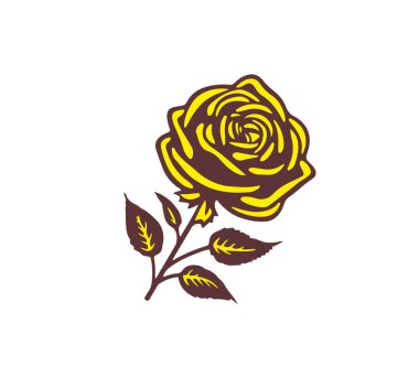 İzole bir arka planda çizgi film yükseldi. Vektör illüstrasyonu