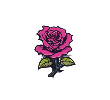 Beyaz arka planda karikatür yükselişi. Vektör illüstrasyonu