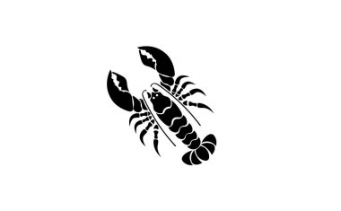 Beyaz arka planda bir karikatür akrebinin vektör çizimi. Yukarıdan görüntüle