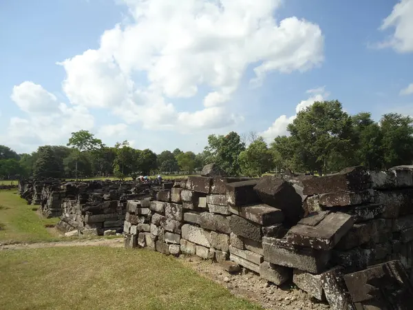 Restos Las Ruinas Complejo Templos Budistas Prambanan Templo Más Grande —  Fotos de Stock