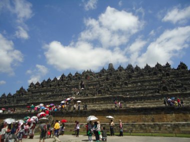 10 Ağustos 2013, Candi Borobudur - Yogyakarta, Central Java, Endonezya: Budist tapınağı Borobudur kompleksi, Unesco dünya mirası.