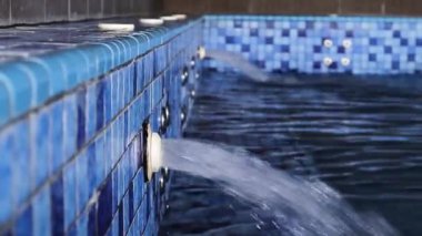 Pool water inlet indoor kids swimming pool or whirl pool or hot tub.