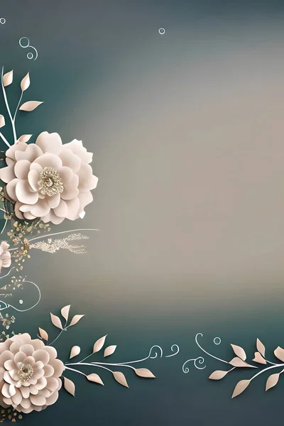 Barevné Jednoduché Květinové Dekorace Drobné Květinové Ilustrace Šablona Pozadí Kreativní — Stock fotografie